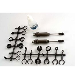 TRAXXAS TRA2661 BIG BORE SHOCKS (X-LONG) (HARD-ANODIZED AND PTFE-COATED T6 ALUMINUM)  (ASSEMBLED WITH TIN SHAFTS) W/O SPRINGS (2)