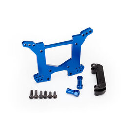 TRAXXAS TRA6738X ALUMINUM SHOCK TOWER REAR BLUE