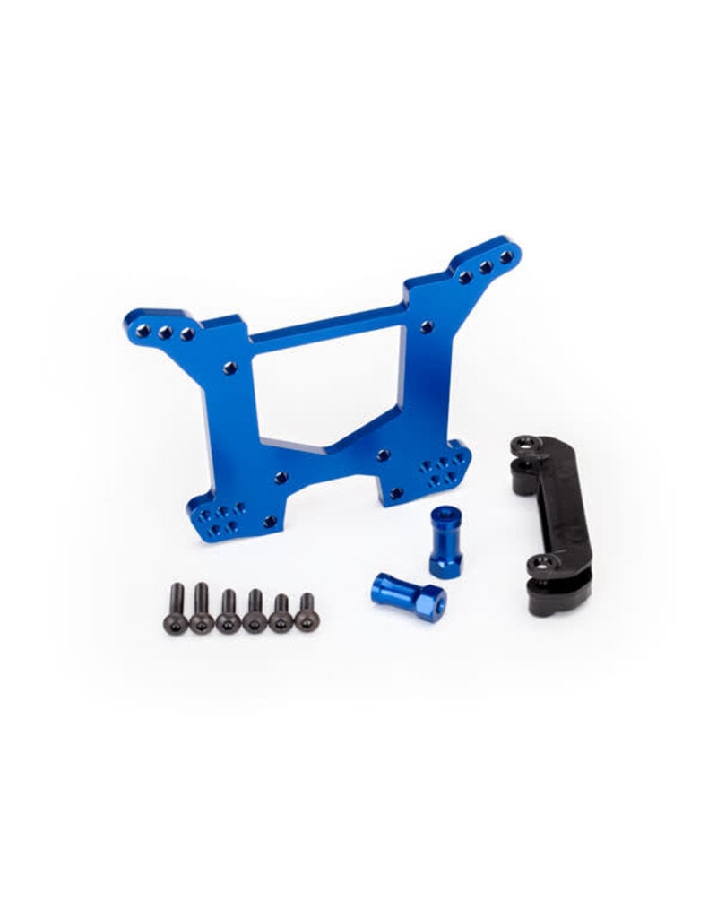 TRAXXAS TRA6738X ALUMINUM SHOCK TOWER REAR BLUE