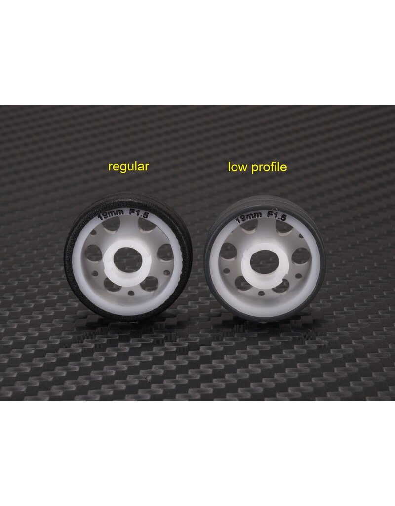 PN RACING KEN PNMR2086F15 MINI-Z 2WD MACHINE CUT 6 SPOKE DELRIN 8.5X19MM FLANGED WHEL F 1.5