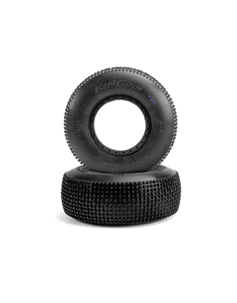 PROLINE RACING PRO10149203 KING PIN S3 FRONT/REAR OFF-ROAD TIRES (2): LOSI® 5IVE-T 3.0