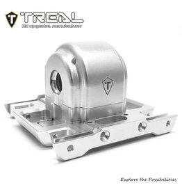 TREAL TRLX002V2Q1T5 LOSI LMT ALUMINUM GEARBOX HOUSING SET W/COVERS: SILVER