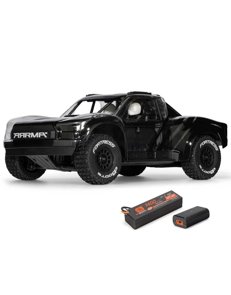 ARRMA ARA2104KT1 1/16 MOJAVE GROM 4X4 RTA KIT BRUSHED DESERT TRUCK (BATTERY & CHARGER INCLUDED), CLEAR/BLACK