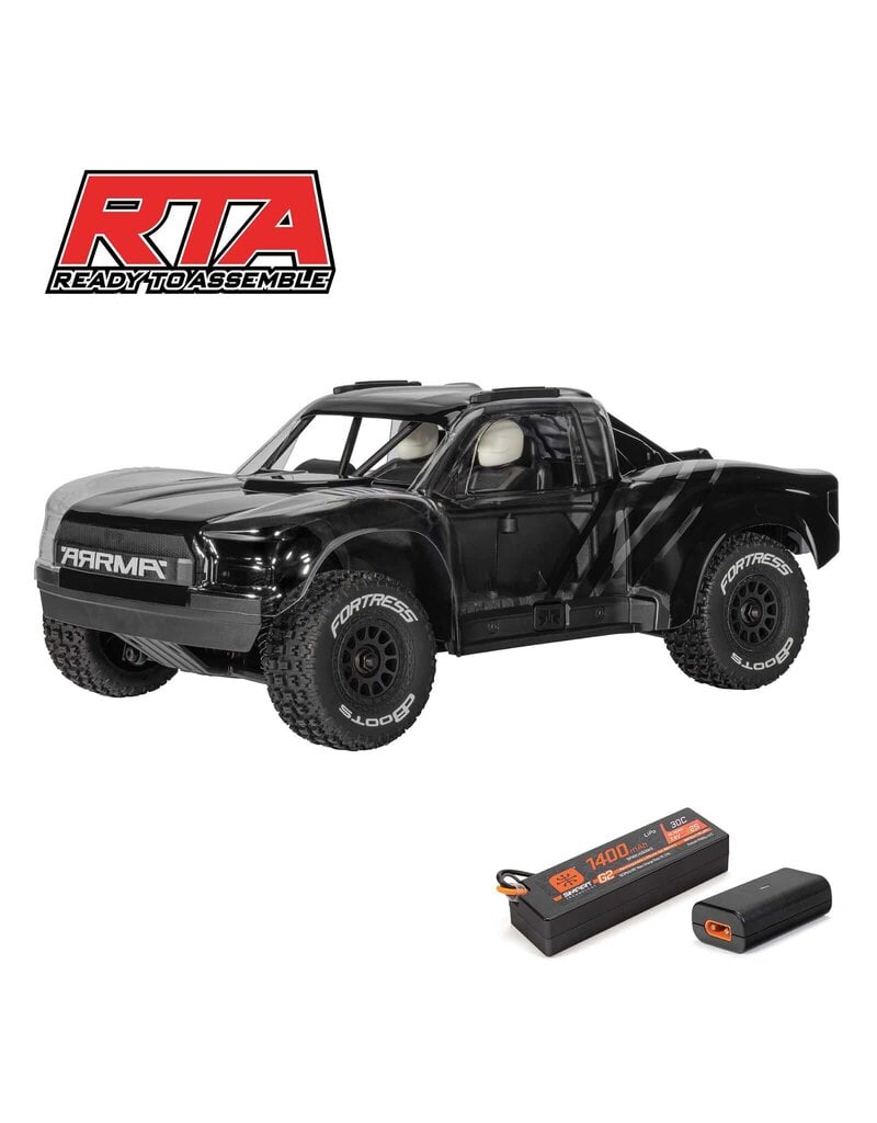 ARRMA ARA2104KT1 1/16 MOJAVE GROM 4X4 RTA KIT BRUSHED DESERT TRUCK (BATTERY & CHARGER INCLUDED), CLEAR/BLACK