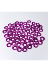 MT51826-PUR ANODIZED ALUMINUM COUNTERSUNK M3 WASHERS: PURPLE (60)