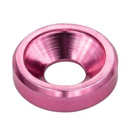 MT51826-PNK ANODIZED ALUMINUM COUNTERSUNK M3 WASHERS: PINK (60)