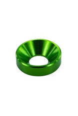 MT51826-GRN ANODIZED ALUMINUM COUNTERSUNK M3 WASHERS: GREEN (60)