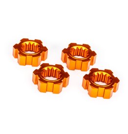 TRAXXAS TRA7756-ORNG 24 MM ORANGE ALUMINUM SPLINED HEX WHEEL HUBS (4)