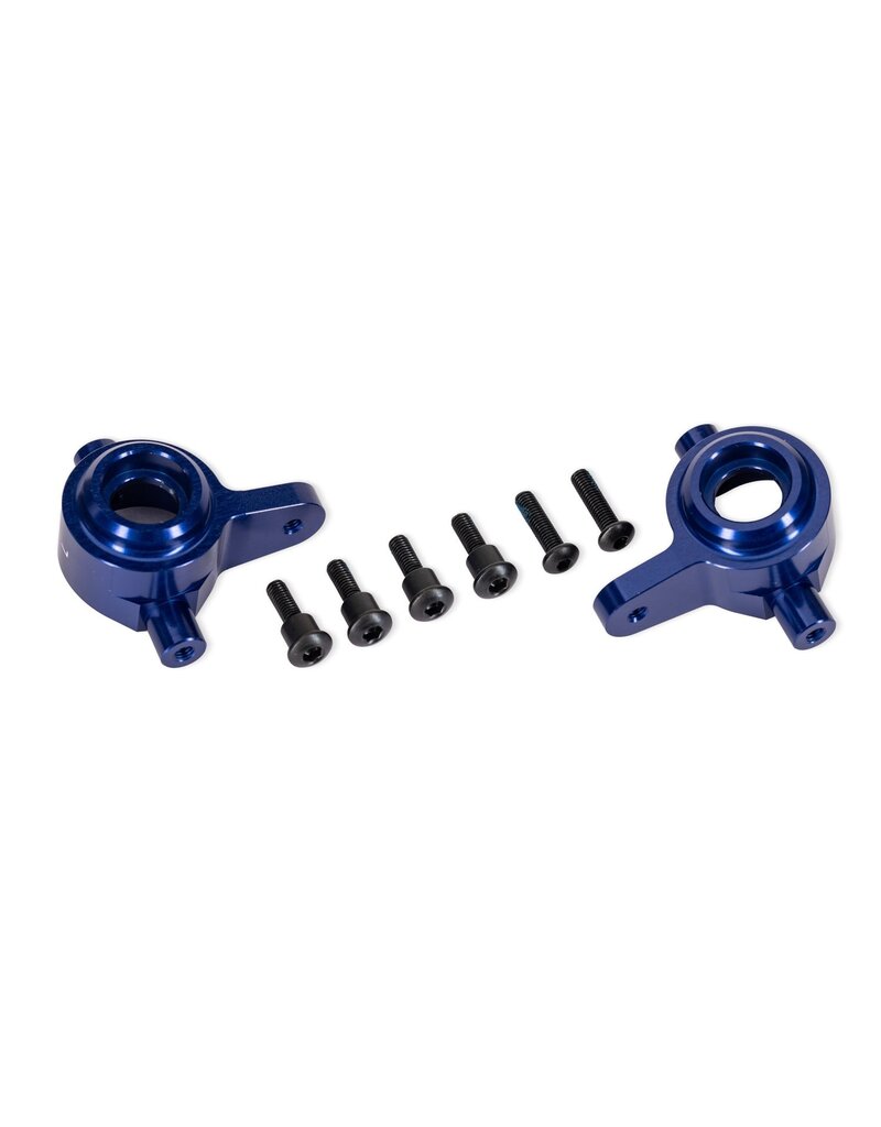 TRAXXAS TRA9064-BLUE ALUMINUM STEERING BLOCKS (L&R): BLUE