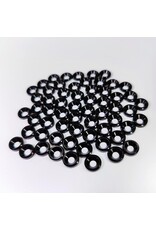 MT51826-BLK ANODIZED ALUMINUM COUNTERSUNK M3 WASHERS: BLACK (60)