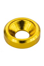 MT51826-GLD ANODIZED ALUMINUM COUNTERSUNK M3 WASHERS: GOLD (60)
