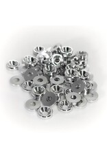 MT51826-SLR ANODIZED ALUMINUM COUNTERSUNK M3 WASHERS: SILVER (60)