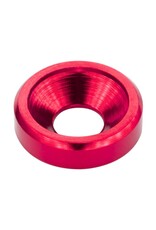 MT51826-RED ANODIZED ALUMINUM COUNTERSUNK M3 WASHERS: RED (60)