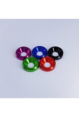 MT51826-BLU ANODIZED ALUMINUM COUNTERSUNK M3 WASHERS: BLUE (60)