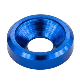 MT51826-BLU ANODIZED ALUMINUM COUNTERSUNK M3 WASHERS: BLUE (60)