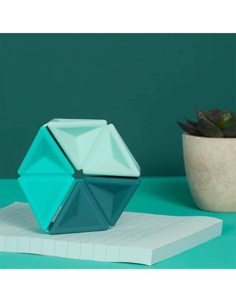 SPEKS SPEKS PIVOT SILICONE FLEXAGON: TEAL