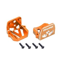 TRAXXAS TRA7760-ORNG ALUMINUM MOTOR MOUNTS (F&R): ORANGE