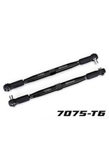 TRAXXAS TRA7748-BLK TUBES 157 MM ALUMINUM TOE LINKS: BLACK (2)