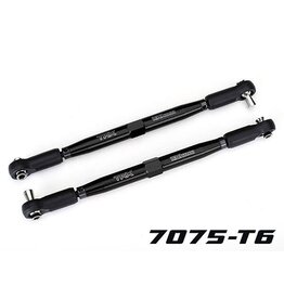 TRAXXAS TRA7748-BLK TUBES 157 MM ALUMINUM TOE LINKS: BLACK (2)