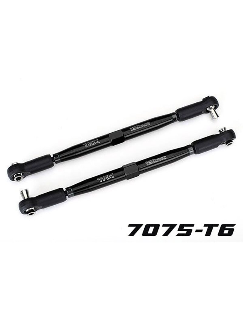TRAXXAS TRA7748-BLK TUBES 157 MM ALUMINUM TOE LINKS: BLACK (2)