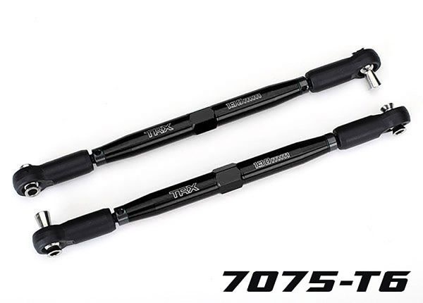 TRA7748-BLK TUBES 157 MM ALUMINUM TOE LINKS: BLACK (2)