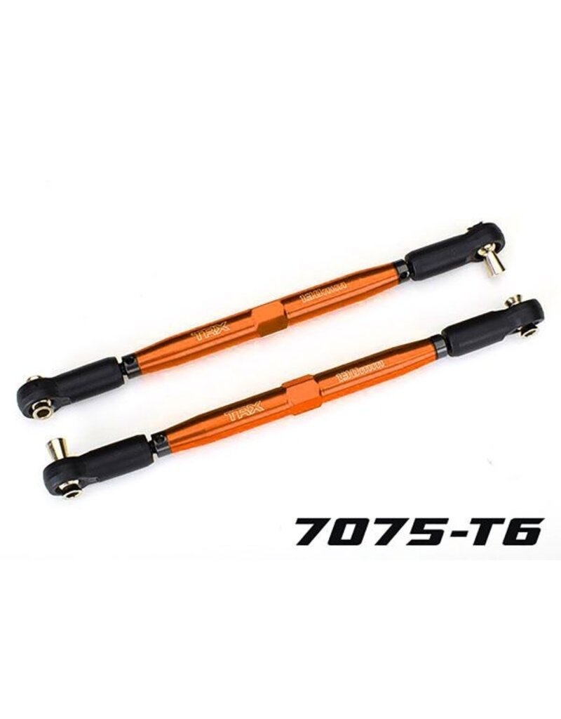 TRAXXAS TRA7748-ORNG TUBES 157 MM ALUMINUM TOE LINKS: ORANGE (2)