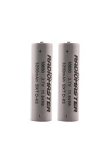 RADIOMASTER RM-HP0157.18650-3200 18650 LIIO BATTERY (2) (3.7V/3200MAH)