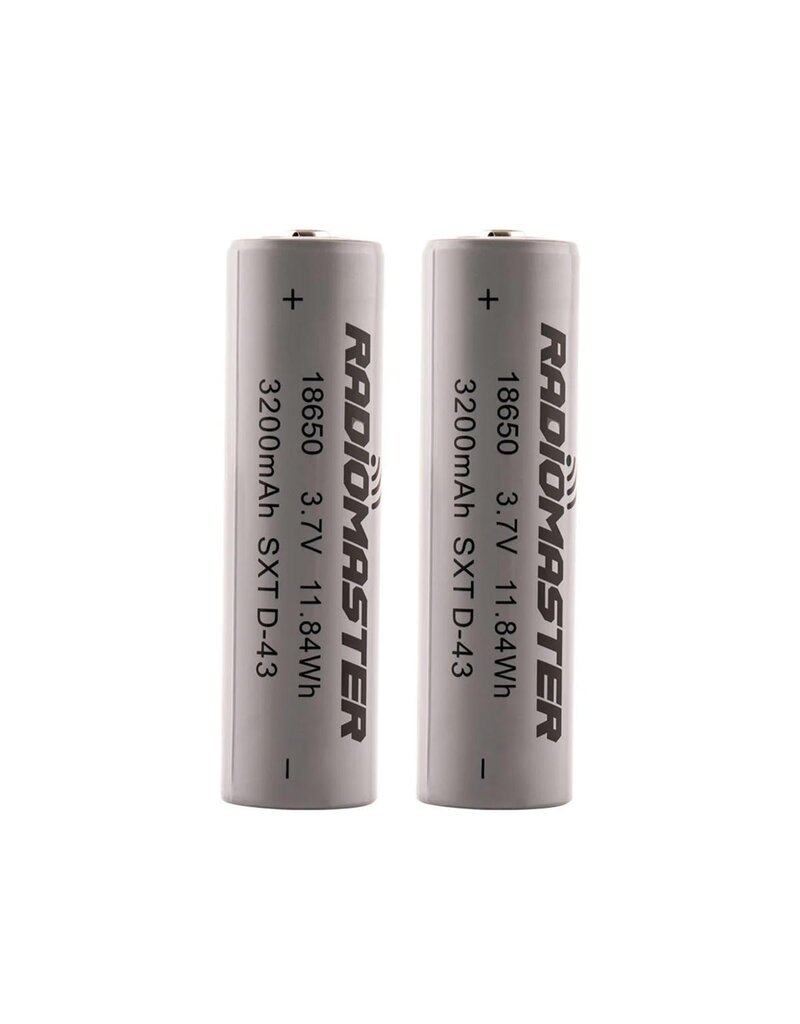 RADIOMASTER RM-HP0157.18650-3200 18650 LIIO BATTERY (2) (3.7V/3200MAH)