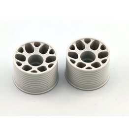 MARKA RACING PRODUCTS MRK MZR-205R14 V1 MINI-Z 2WD CNC DELRIN REAR WHEEL 14X20MM +0 OFFSET (LIGHT GREY)