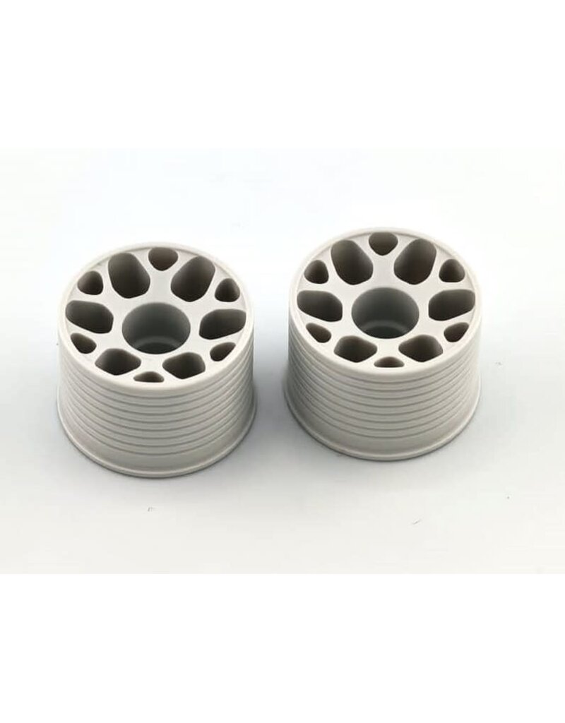 MARKA RACING PRODUCTS MRK MZR-205R14 V1 MINI-Z 2WD CNC DELRIN REAR WHEEL 14X20MM +0 OFFSET (LIGHT GREY)