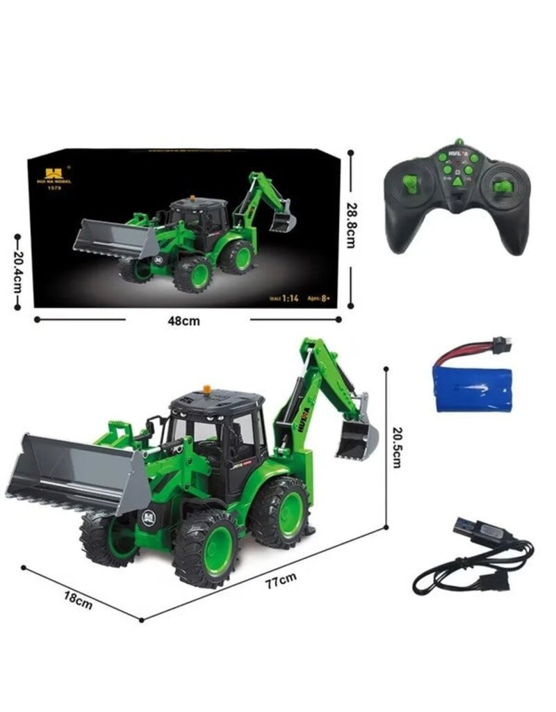 HUINA HUN11579 1/14 SCALE 2.4GHZ RC BACKHOE