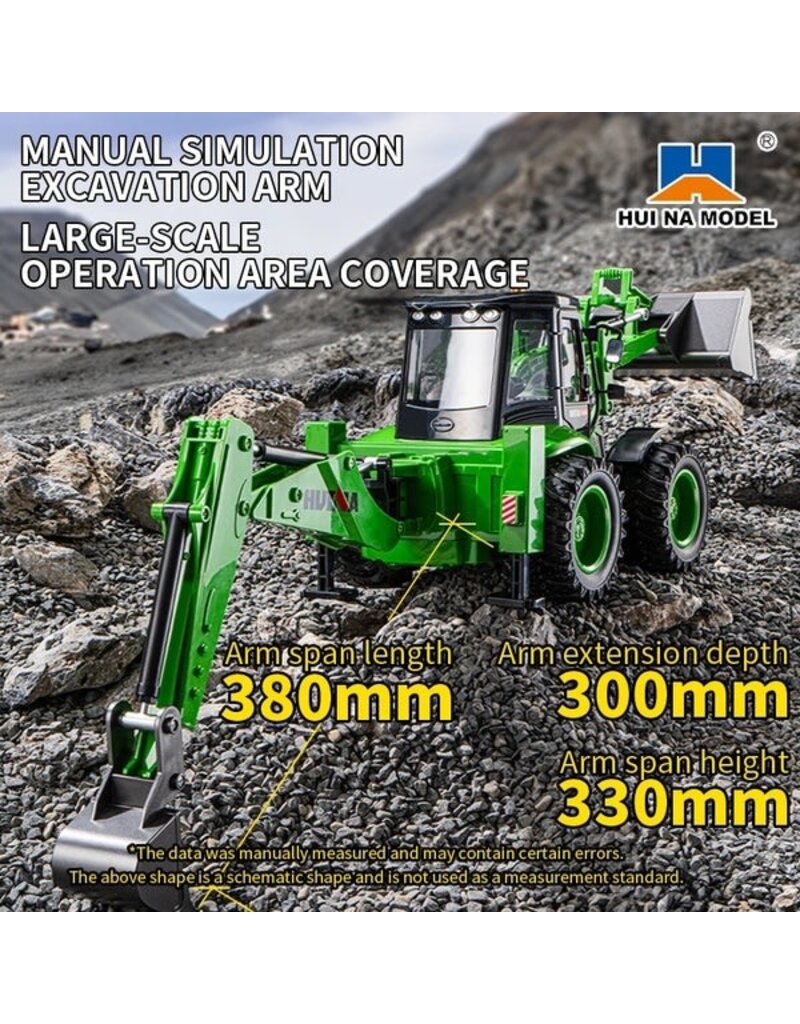 HUINA HUN11579 1/14 SCALE 2.4GHZ RC BACKHOE