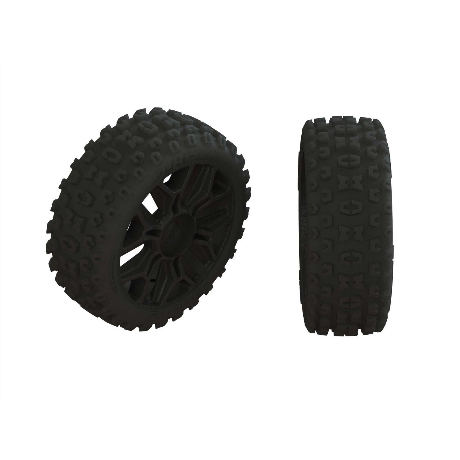 AR550057 2HO TIRE SET GLUED BLACK (2)