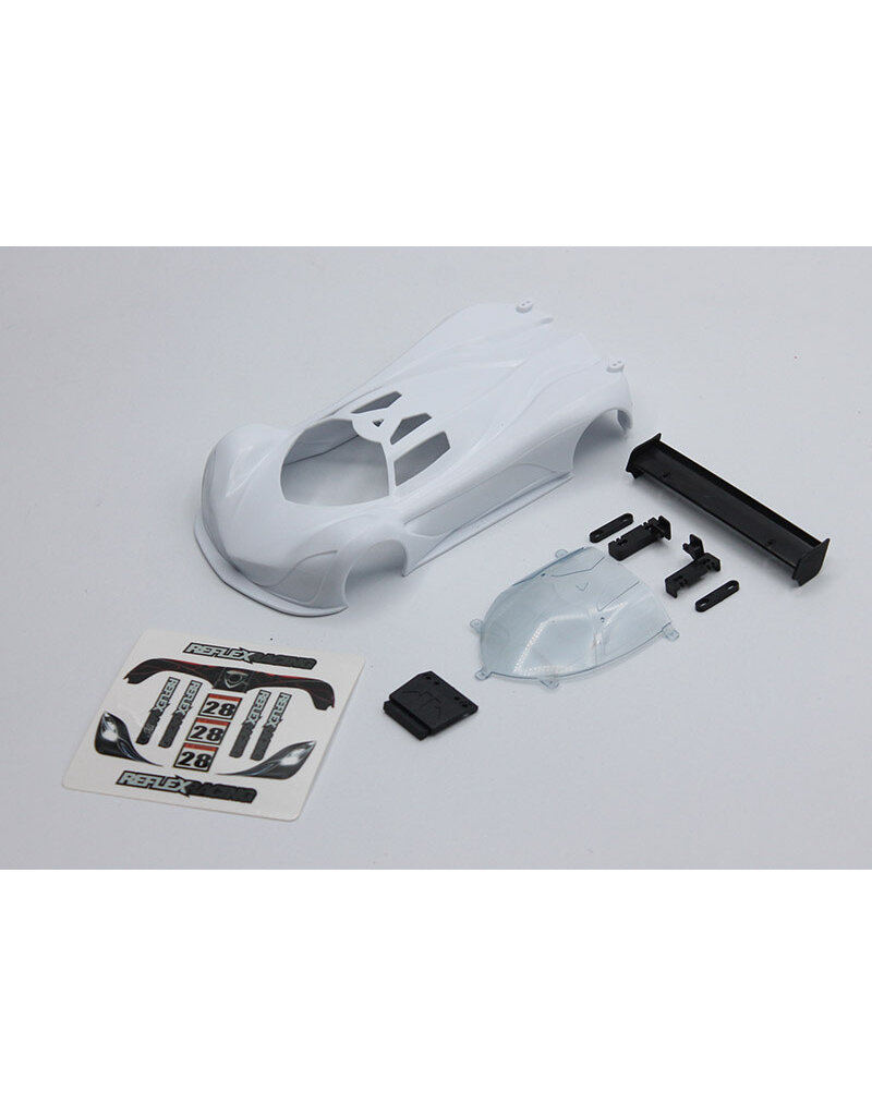 REFLEX RACING RAW-001-WT MF-1 ABS PLASTIC BODY SET: WHITE