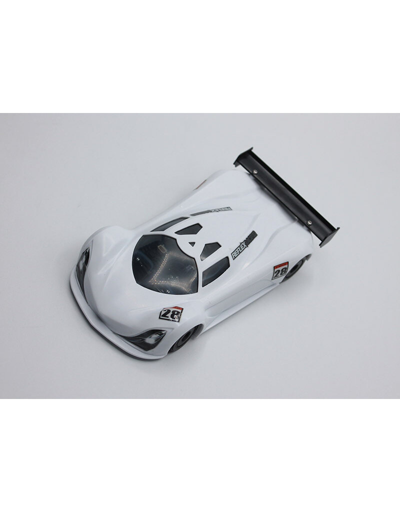 REFLEX RACING RAW-001-FR MF-1 ABS PLASTIC BODY SET: FLUOURESCENT RED