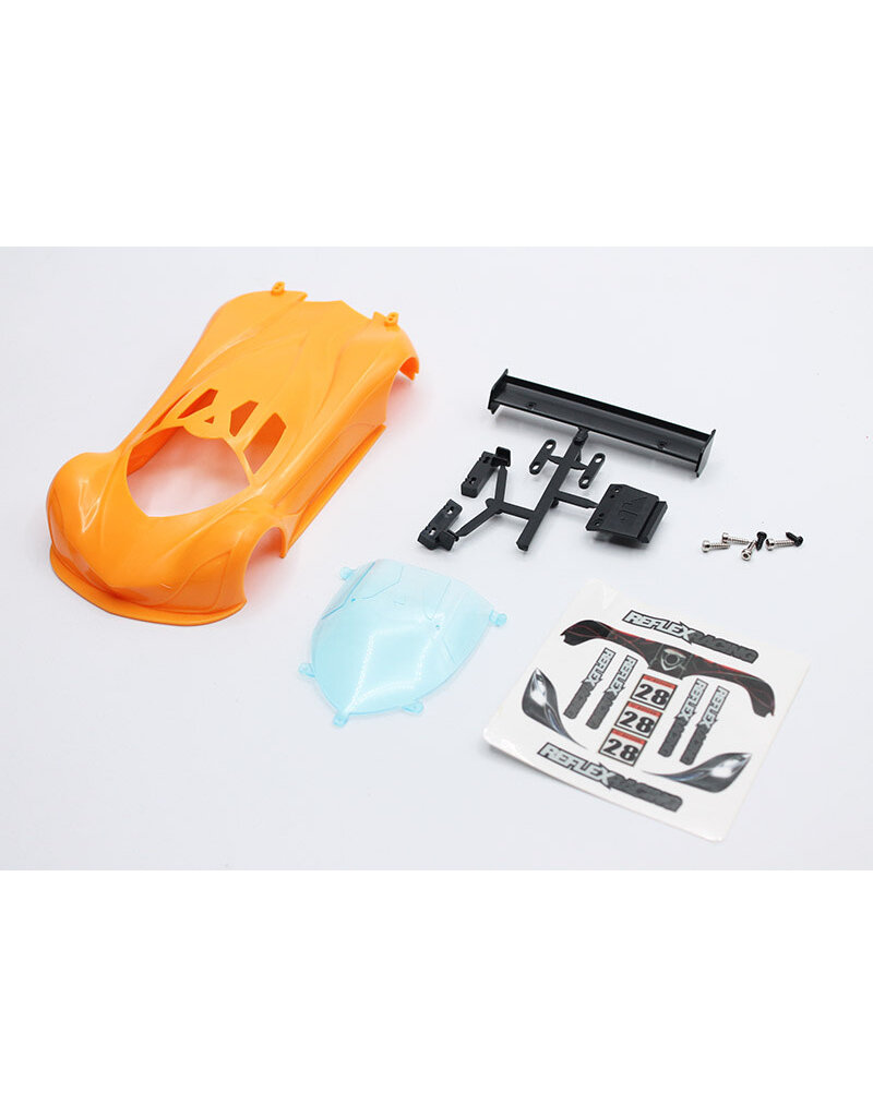 REFLEX RACING RAW-001-SO MF-1 ABS PLASTIC BODY SET: SEA ORANGE