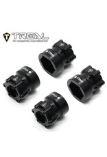 TREAL TRLB07GNDRWQL 2.6" MONSTER TRUCK WHEEL 17MM HEX ADAPTERS (BLACK) (4)