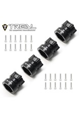 TREAL TRLB07GNDRWQL 2.6" MONSTER TRUCK WHEEL 17MM HEX ADAPTERS (BLACK) (4)