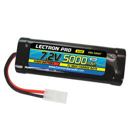 LECTRON PRO CSRC NIMH 7.2 5000 MAH 6 CELL FLAT PACK W/ TAMIYA PLUG