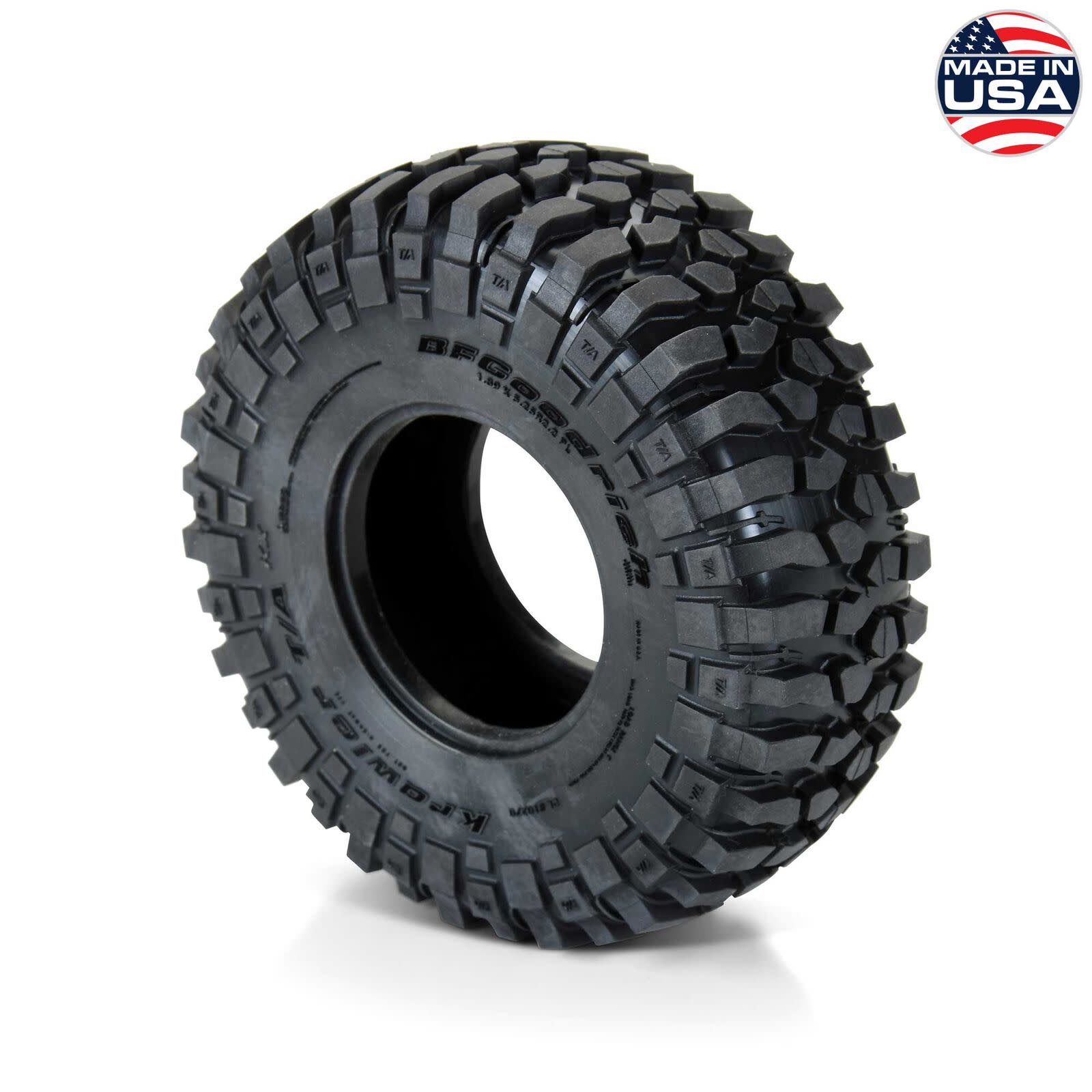 PRO1027003 BF GOODRICH KRAWLER T/A KX LP PREDATOR FRONT/REAR 2.2" ROCK CRAWLING TIRES (2)