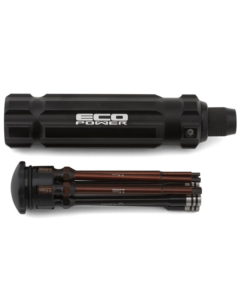 ECOPOWER ECP-3030A 8-PIECE METRIC & SAE 1/4" DRIVE HEX & NUT DRIVER TOOL SET W/CARRYING HANDLE