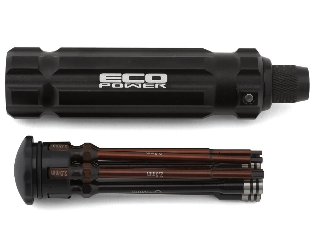 ECP-3030A 8-PIECE METRIC & SAE 1/4" DRIVE HEX & NUT DRIVER TOOL SET W/CARRYING HANDLE