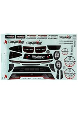 BITTYDESIGN BDYGT8-PGT3RLWH P-GT3R 1/8 ON-ROAD GT BODY (CLEAR) (360MM WHEELBASE) (1.5MM)