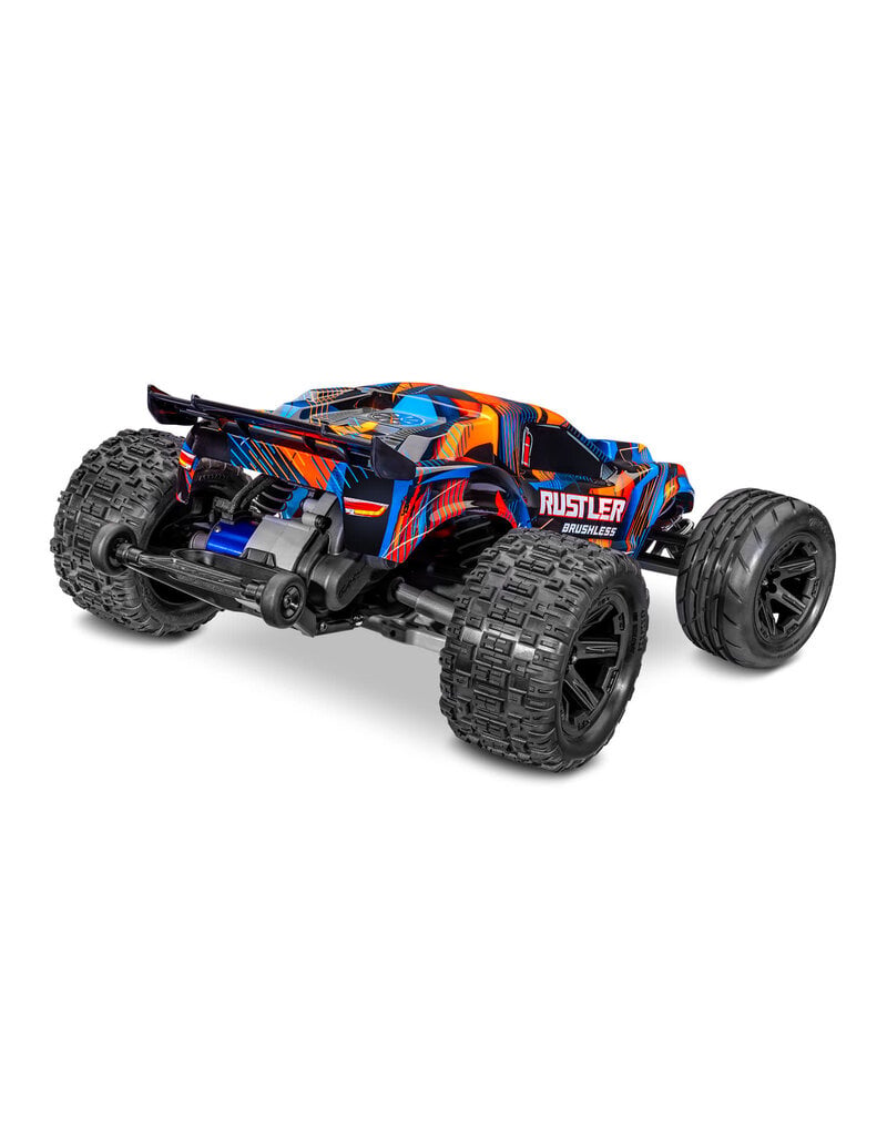 TRAXXAS TRA37454-4-ORNG RUSTLER 2WD HD VX3 BL