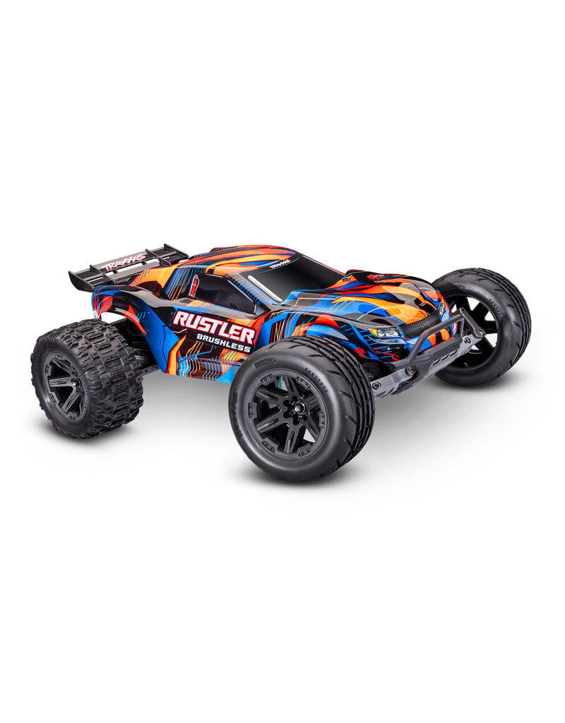TRAXXAS TRA37454-4-ORNG RUSTLER 2WD HD VX3 BL