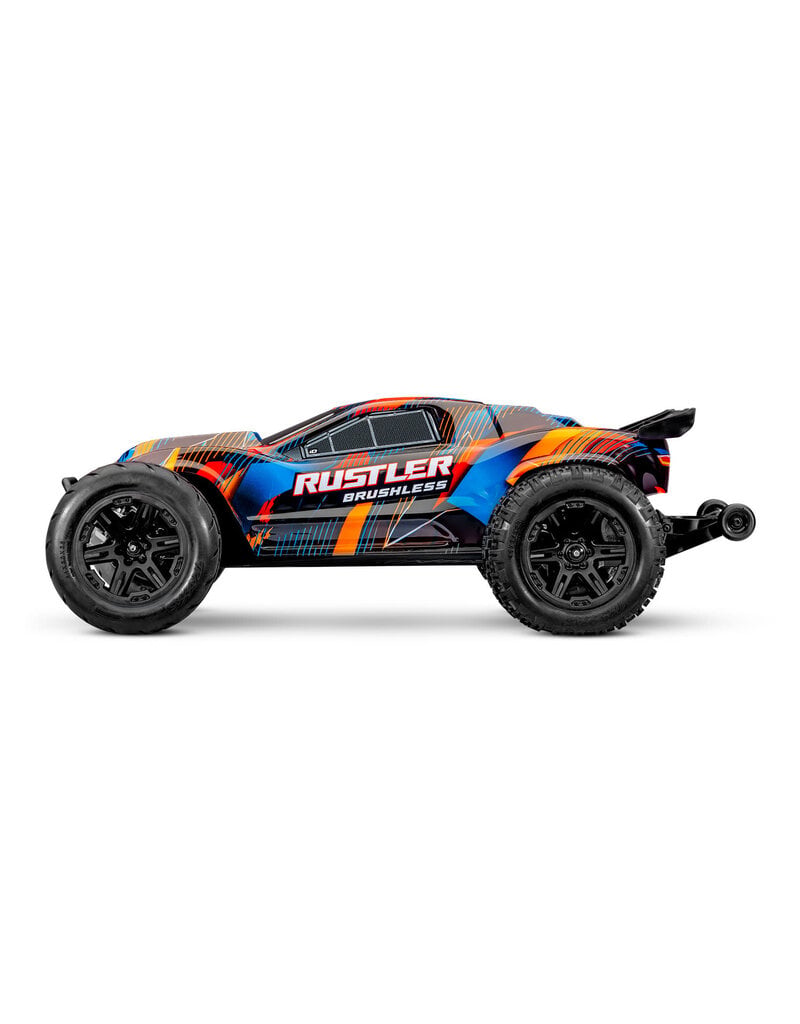 TRAXXAS TRA37454-4-ORNG RUSTLER 2WD HD VX3 BL