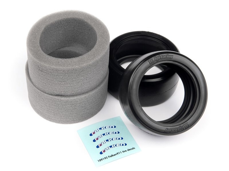HPI109157 FALKEN AZENIS REAR SLICK TIRE 34MM (2)