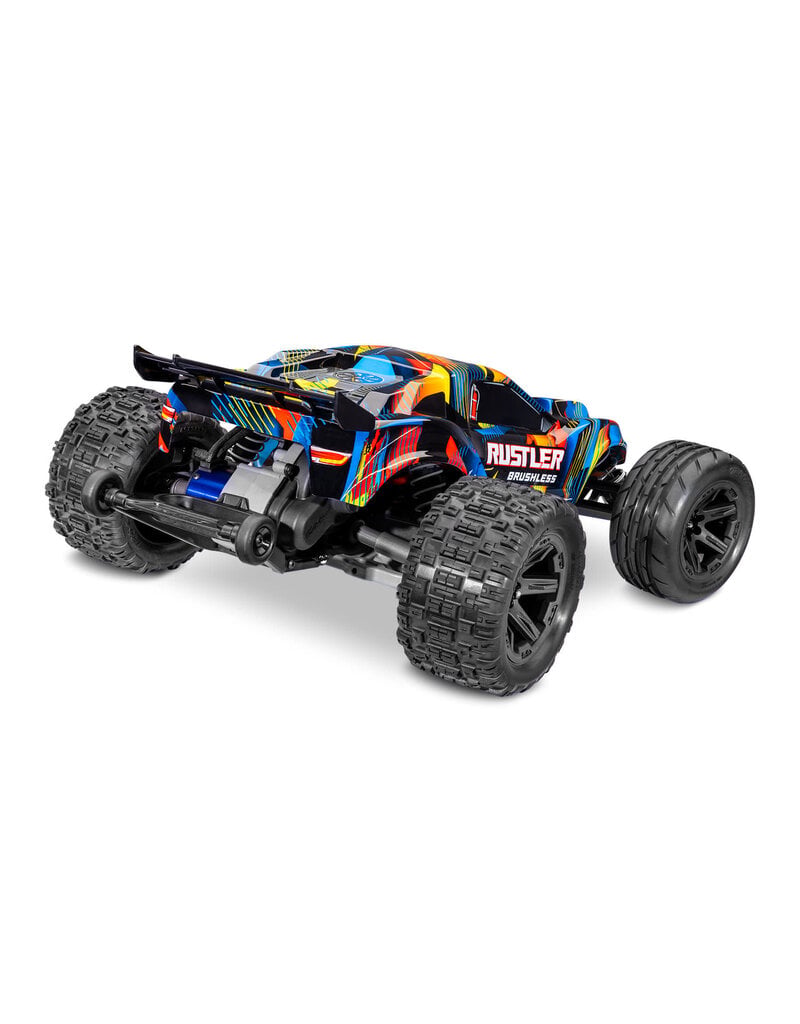 TRAXXAS TRA37454-4-YLW RUSTLER 2WD HD VX3 BL