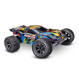 TRAXXAS TRA37454-4-YLW RUSTLER 2WD HD VX3 BL