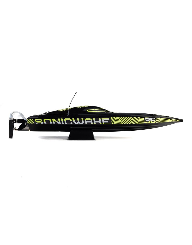 PROBOAT PRB-2171T1 SONICWAKE 36" V3, SELF-RIGHTING V-HULL BOAT RTR, BLACK HULL